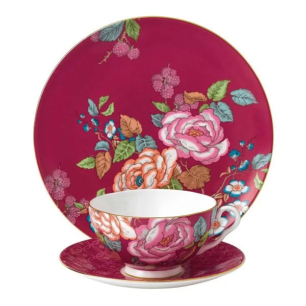 Чайная пара Tea Garden 170 мл, материал фарфор, цвет розовый, Wedgwood, Великобритания, 40020295 - изобр. 8