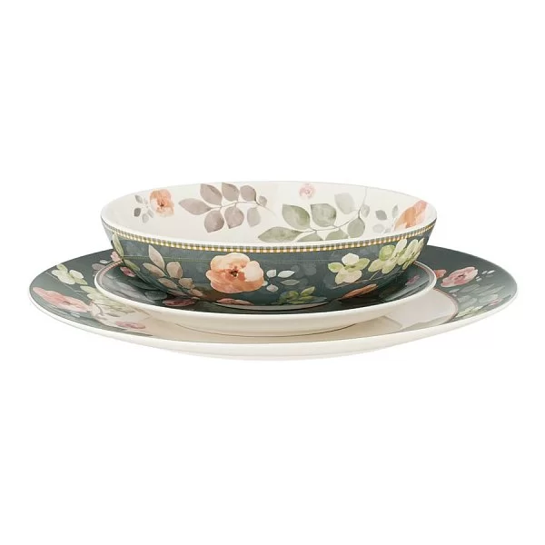 Обеденный набор Arcadia на 4 персоны, цвет зеленый, 12 предметов, фарфор, Maxwell & William, Австралия, MW413-YD0036 - изобр. 11