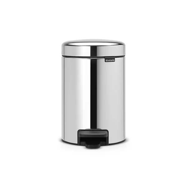 Мусорный бак с педалью NewIcon, 3л, стальной полированный, Brabantia, 113147 - изобр. 7