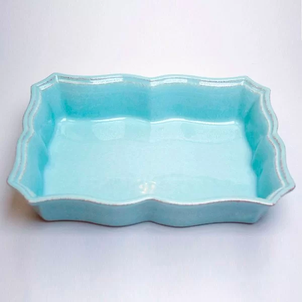 Блюдо для запекания Impressions 29,7x6,2x21,1 см, цвет бирюзовый, керамика, Costa Nova, Португалия, IM521-BLU(SR301-00804C) - изобр. 9