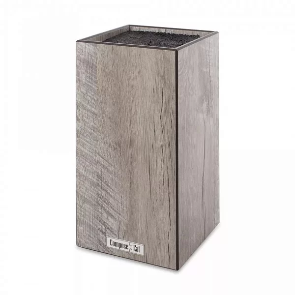 Подставка для кухонных ножей 11х11х24 см, композитный материал, цвет светлый дуб, ComposeEat, PDN110523LS6 - изобр. 7