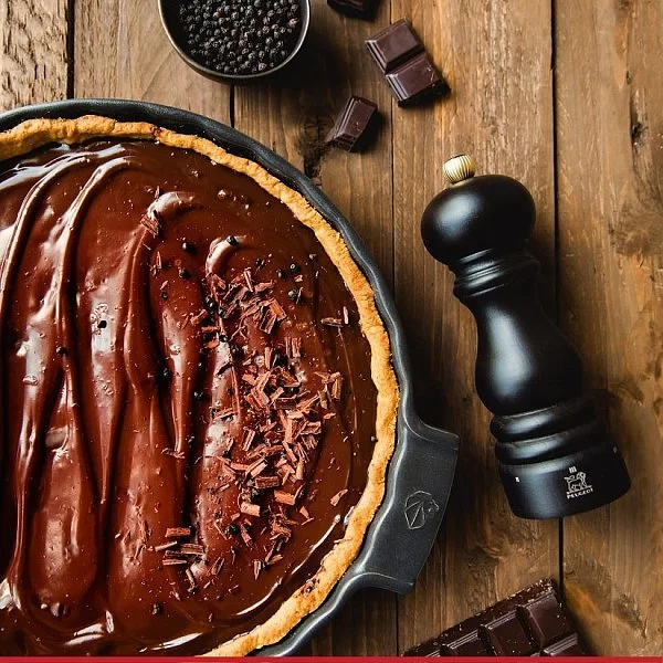 Форма для пирога, диаметр 33 см, цвет серый, керамика, Peugeot, Франция, 60404 - изобр. 8