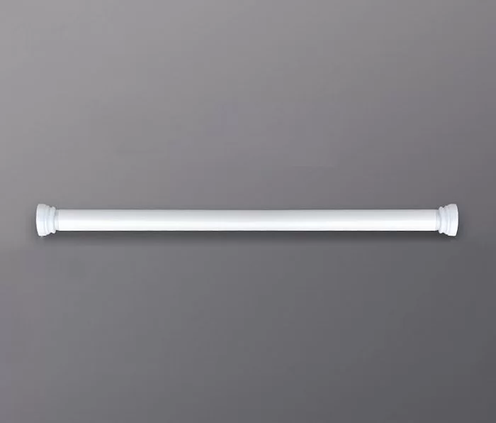 Карниз для ванной комнаты телескопический Telescopic Cornice White, 103-190 см, цвет белый, металл, Carnation Home Fashions, TC-21 - изобр. 8