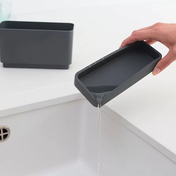 Органайзер для раковины 19х11,5х8,5 см, цвет темно-серый, Brabantia, 117503 - изобр. 9