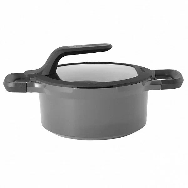 Кастрюля с крышкой Gem grey, диаметр 20 см, объем 2,8 л, цвет серый, алюминий, Berghoff, Бельгия, 2307417 - изобр. 7
