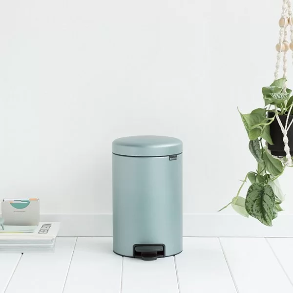 Мусорный бак с педалью NewIcon, 12л, мятный металлик, Brabantia, 113765 - изобр. 10