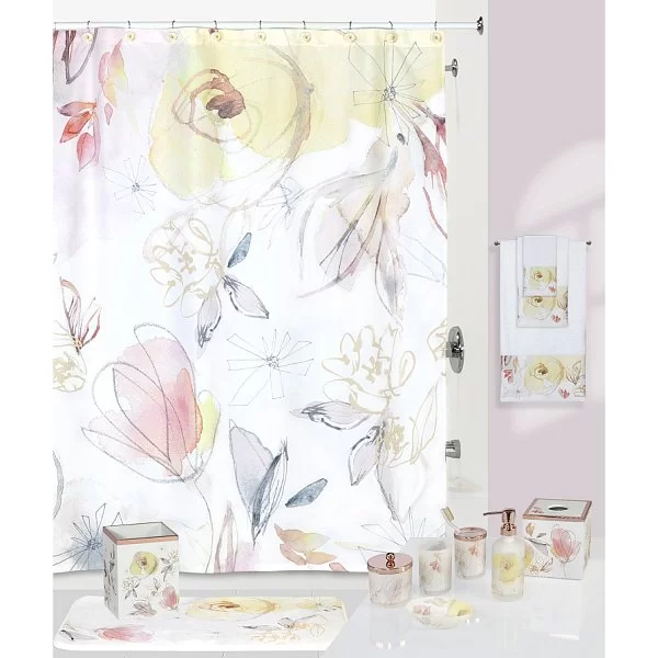 Шторка Blush&Blooming 183х183 см, полиэстер, Creative Bath, США, S1261MULT - изобр. 8