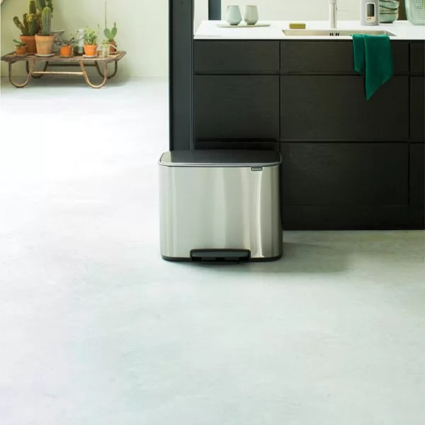 Мусорный бак 3 секции Pedal Bin Bo, 3x11л, стальной матовый, Brabantia, 121128 - изобр. 17