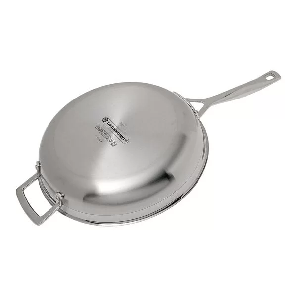 Сковорода 28 см, 3-х слойная нержавеющая сталь, цвет стальной, Le Creuset, Франция, 96200228001100 - изобр. 10