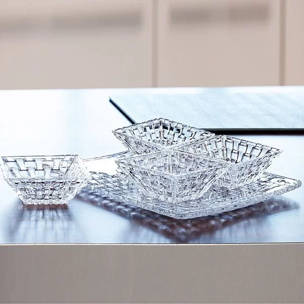 Квадратная тарелка-блюдо Bossa Nova 28х28 см, хрусталь, Nachtmann, 81398 - изобр. 10