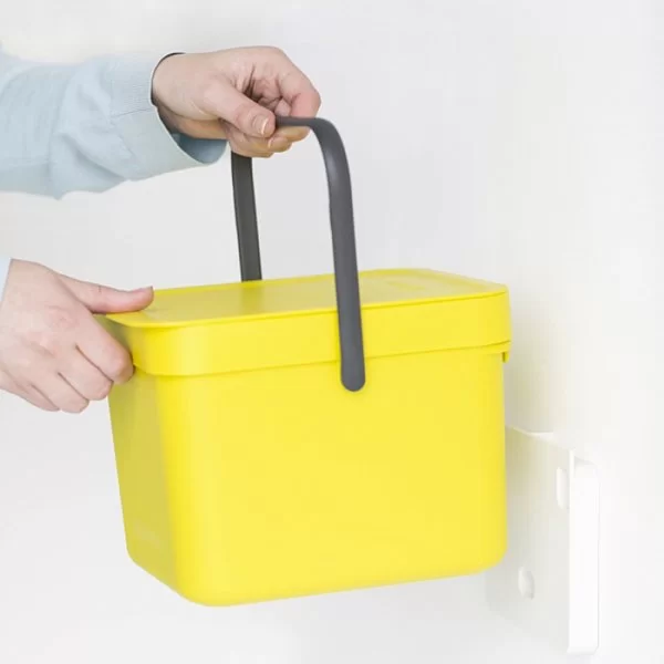 Мусорное ведро Sort & Go встраиваемое, 6л, желтый, Brabantia, 109683 - изобр. 10