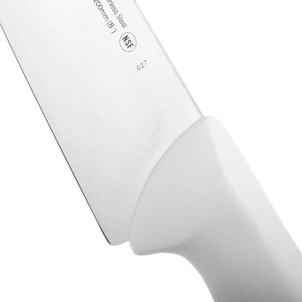 Нож кухонный поварской-шеф 20 см, белая рукоять нержавеющая сталь Nitrum, серия 2900, Arcos, 292124 - изобр. 9