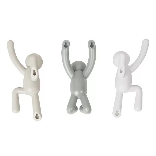 Набор крючков Buddy 3 шт, мульиколор, материал полипропилен, Umbra, Канада, 318165-023 - изобр. 14
