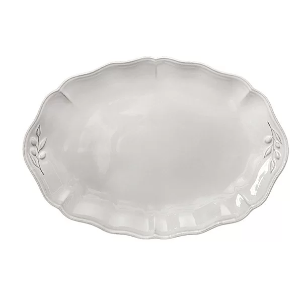 Блюдо овальное Alentejo 40х32 см, материал керамика, цвет белый, Costa Nova, Португалия, JA401-00201Z - изобр. 7