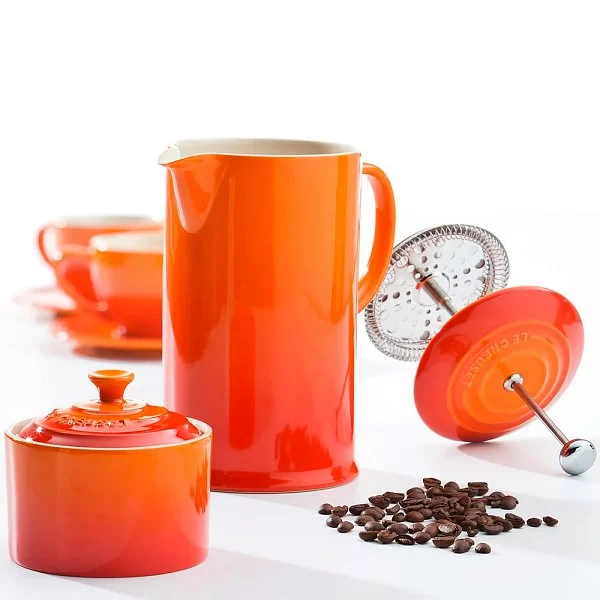 Френч-пресс 800 мл, материал керамика, цвет оранжевый, Le Creuset, Франция, 91028200090000 - изобр. 8