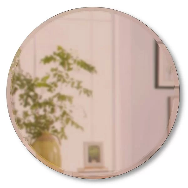 Зеркало настенное Hub 91 см материал сталь, цвет розовый, Umbra, Канада, 1013719-880 - изобр. 7
