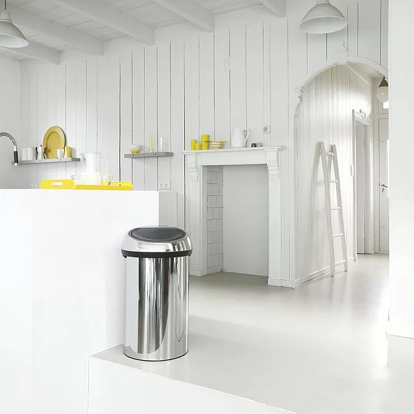 Мусорный бак Touch Bin 60л, полированная сталь, Brabantia, 402609 - изобр. 10