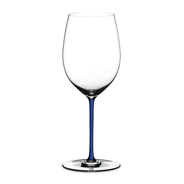 Бокал для красного вина Cabernet/Merlot 625 мл, синяя ножка, хрусталь, ручная работа, Fatto a Mano, Riedel, 4900/0D - изобр. 7