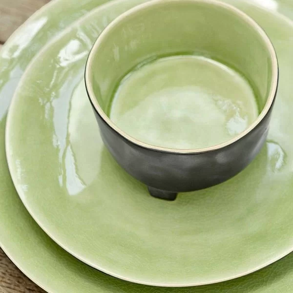 Тарелка закусочная Riviera 21,5 см материал керамика, цвет зеленый, Costa Nova, Португалия, NAP215-VRF(NAP215-01616E) - изобр. 9