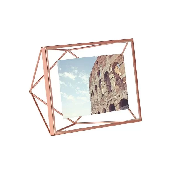 Фоторамка Prisma 10х15 см, цвет медный, материал стекло + сталь, Umbra, Канада, 313016-880 - изобр. 8