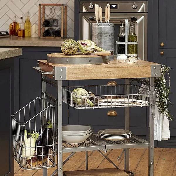 Подставка с 2-мя бутылками для масла и уксуса Industrial Kitchen 13x6,8x26 см, нержавеющая сталь, Kitchen Craft, Великобритания, INDOILVIN2PC - изобр. 11