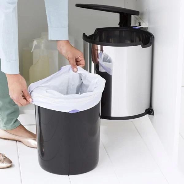 Мусорный бак встраиваемый 10л, стальной, Brabantia, 418181 - изобр. 11