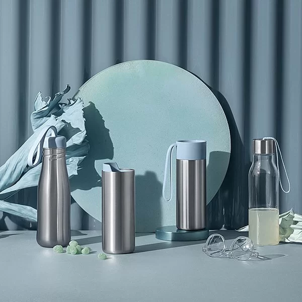 Термос Urban To Go объем 0,35 л, нержавеющая сталь + пластик, цвет голубой, Eva Solo, Дания, 567081 - изобр. 10