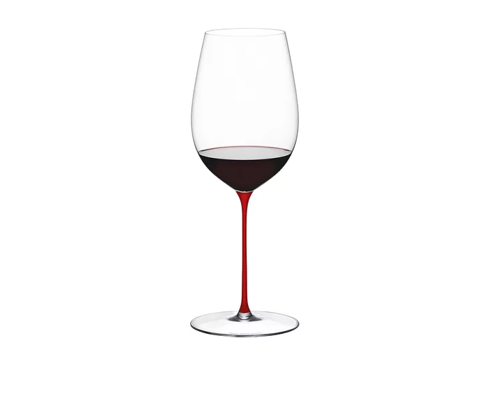 Бокал для красного вина Bordeaux Grand Cru 953 мл, красная ножка, хрусталь, Superleggero, Riedel, Австрия, 6425/00R - изобр. 9