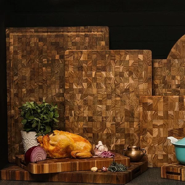 Доска разделочная торцевая Butcher Block 51x36x6,4 см, древесина тика, Teakhaus, США, TH601 - изобр. 12
