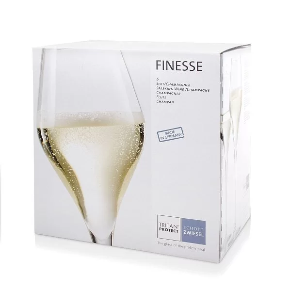 Набор бокалов для шампанского Finesse 298 мл, хрустальное стекло, 6 шт, Schott Zwiesel, 118 607-6 - изобр. 9