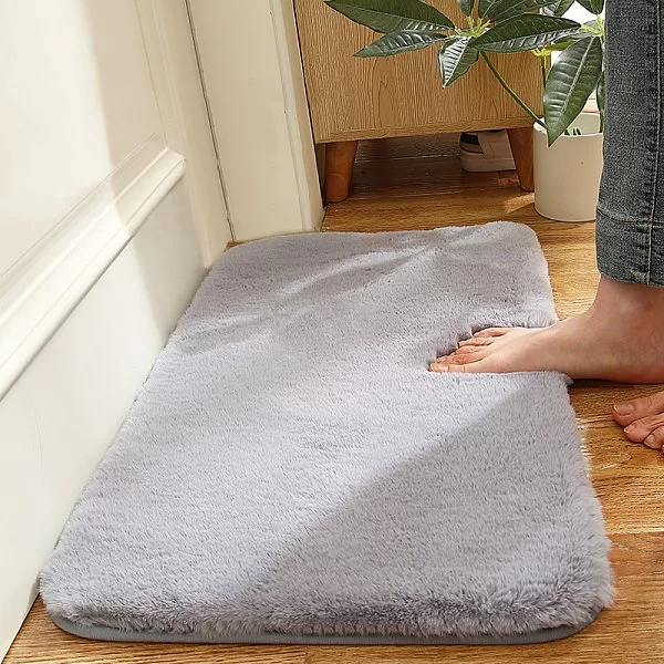 Коврик для ванной комнаты Fluffy, 60x90 см, цвет бежевый, акрил + полиэстер, Carnation Home Fashions, США, FFY44 - изобр. 8
