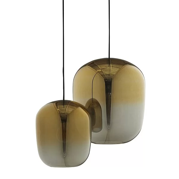 Лампа подвесная Ombre, 30х25 см, цвет золотой, стекло, Frandsen, Дания, 1624273605001 - изобр. 9