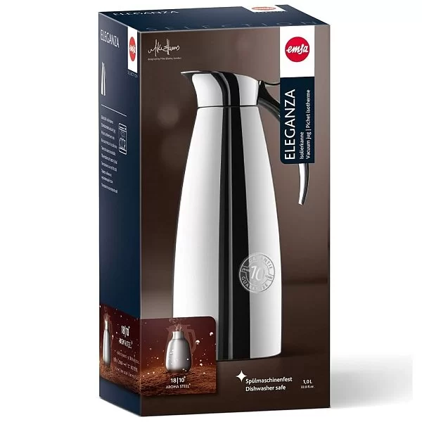 Термокувшин ELEGANZA 1,3 л, нержавеющая сталь, Emsa, Германия, 5845179020 - изобр. 9