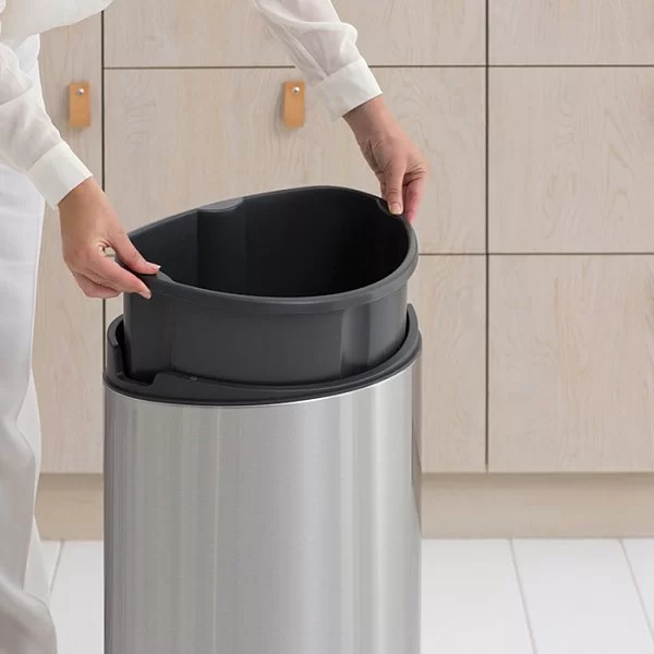 Мусорный бак Touch Bin New 40л, матовая сталь, Brabantia, 114823 - изобр. 17