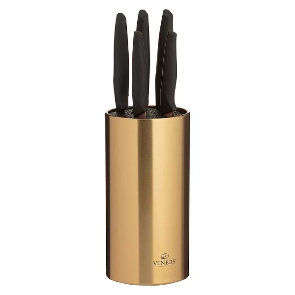 Набор из 5-ти кухонных ножей на подставке Opulence медь + нержавеющая сталь, цвет золотой, Viners, Великобритания, v_0305.184 - изобр. 7