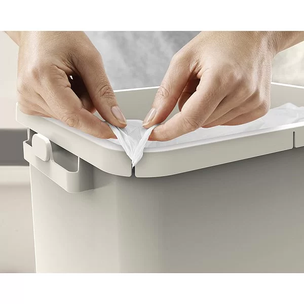 Контейнер для мусора с двумя баками Totem Pop 60 л, сталь, цвет серый, Joseph Joseph, Великобритания, 30091 - изобр. 11