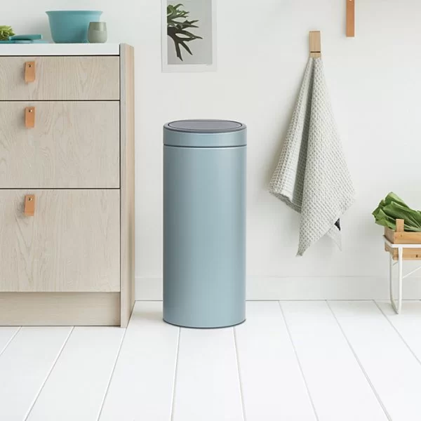 Мусорный бак Touch Bin New 30л, мятный металлик, Brabantia, 115424 - изобр. 11