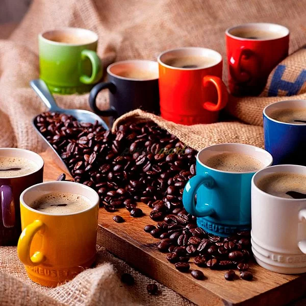 Кофейная чашка 70 мл, материал керамика, цвет пальмовый зеленый, Le Creuset, Франция, 91007207426099 - изобр. 8