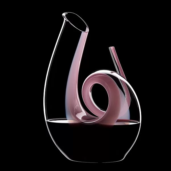 Декантер Curly Pink 1,4 л, хрусталь, ручная работа, Riedel, Австрия, 2011/04 - изобр. 10