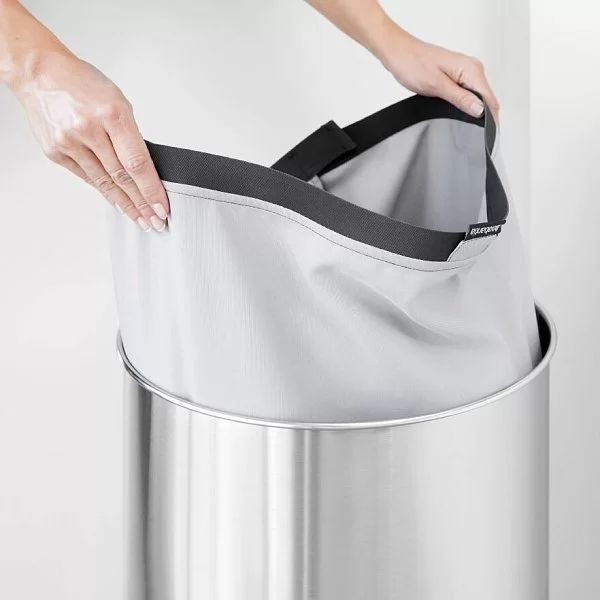 Бак для белья 60л, полированная сталь, Brabantia, 105203 - изобр. 11
