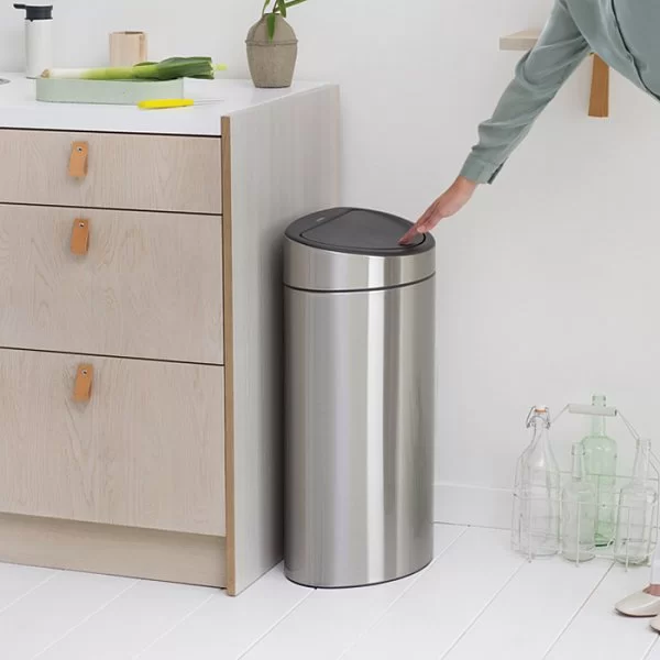 Мусорный бак Touch Bin New 40л, матовая сталь, Brabantia, 114823 - изобр. 21