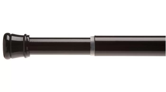 Карниз для ванной комнаты Shower Curtain Tension Rod Black 104-190 см, материал - нержавеющая сталь, Carnation Home Fashions, США, TSR-16 - изобр. 7