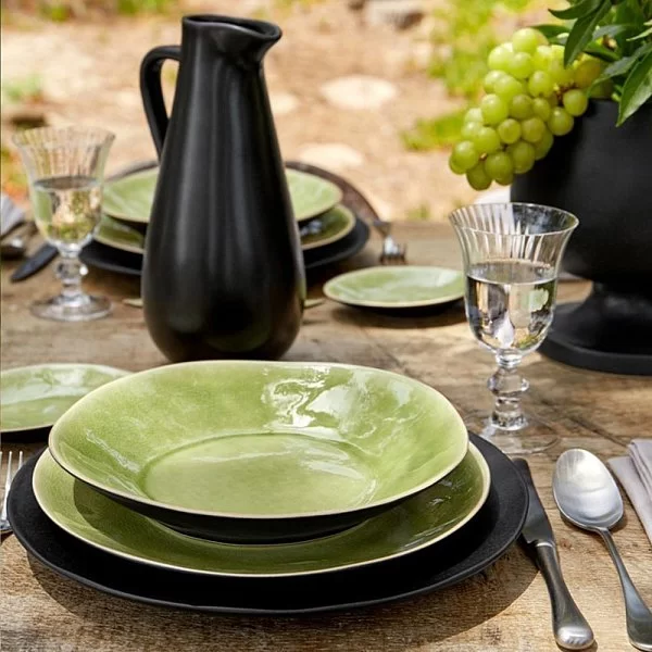 Тарелка закусочная Riviera 21,5 см материал керамика, цвет зеленый, Costa Nova, Португалия, NAP215-VRF(NAP215-01616E) - изобр. 12