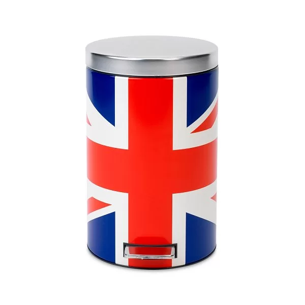 Ведро для мусора с педалью Union Jack 12 л материал нержавеющая сталь, Brabantia, 479748 - изобр. 7