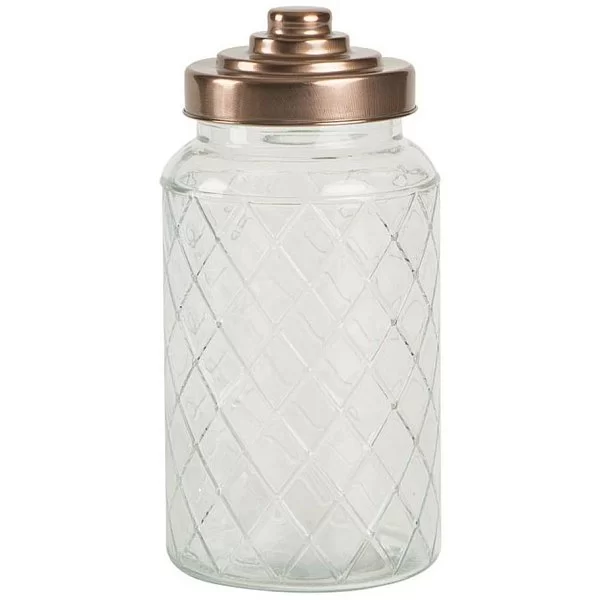 Ёмкость для хранения средняя Glass Jars Lattice, диаметр 10,6 см, материал стекло, T&G, Великобритания, 13102 - изобр. 7