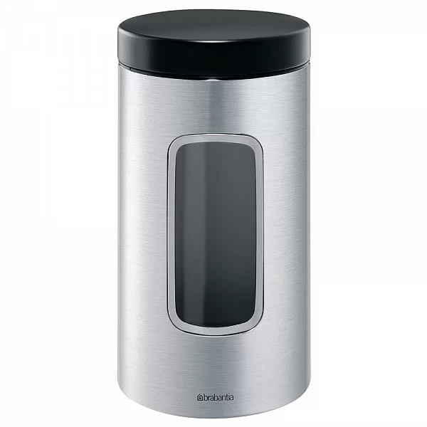 Контейнер с окном 1,7л, стальной матовый, Brabantia, 371820 - изобр. 7