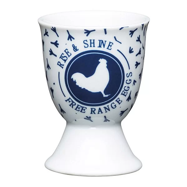 Подставка для яиц Traditional Hen 4,5x6 см, материал фарфор, цвет белый + синий, Kitchen Craft, Великобритания, KCEGGTRADHEN - изобр. 7