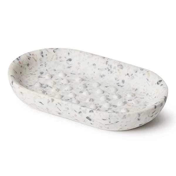 Мыльница Junip terrazzo 14x9x2 см, материал синтетическая смола, цвет белый, Umbra, Канада, 1014020-1180 - изобр. 7