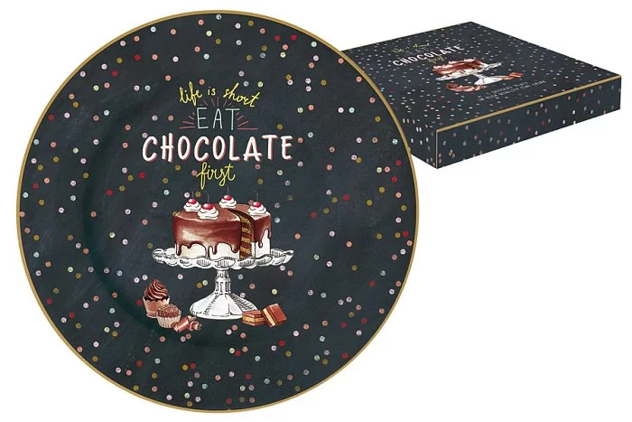 Тарелка десертная Hot Chocolate 19 см фарфор, Easy Life, EL-R0284_HOCH - изобр. 7