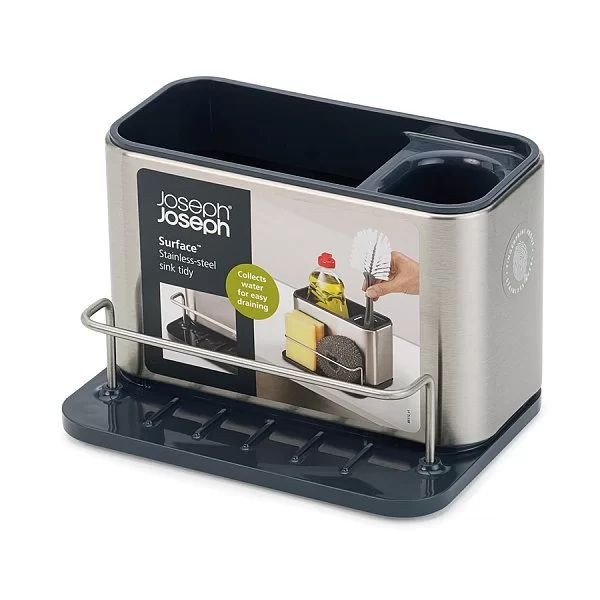 Органайзер для раковины Surface, 13х12,5х18см, нержавеющая сталь + пластик, Joseph Joseph, JPH-85112 - изобр. 9
